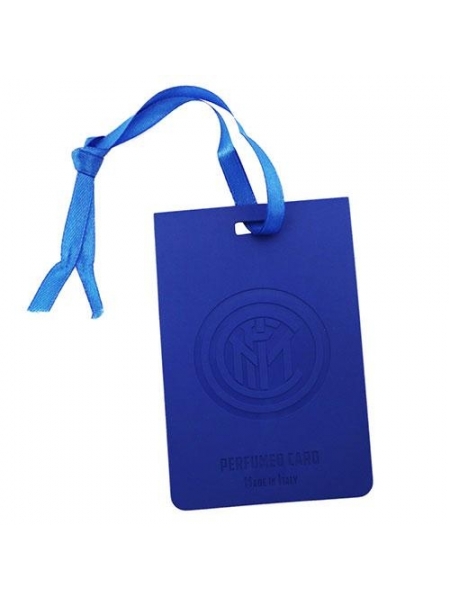 Profumo auto tavoletta blu in blister INTER